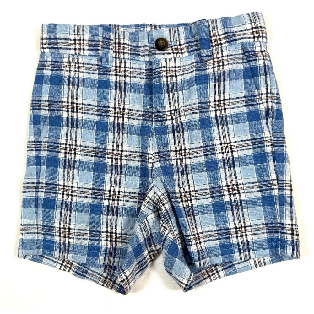 Janie‎ And Jack Toddler Linen Blend Plaid Shorts 18 to 24 Months Classic Preppy